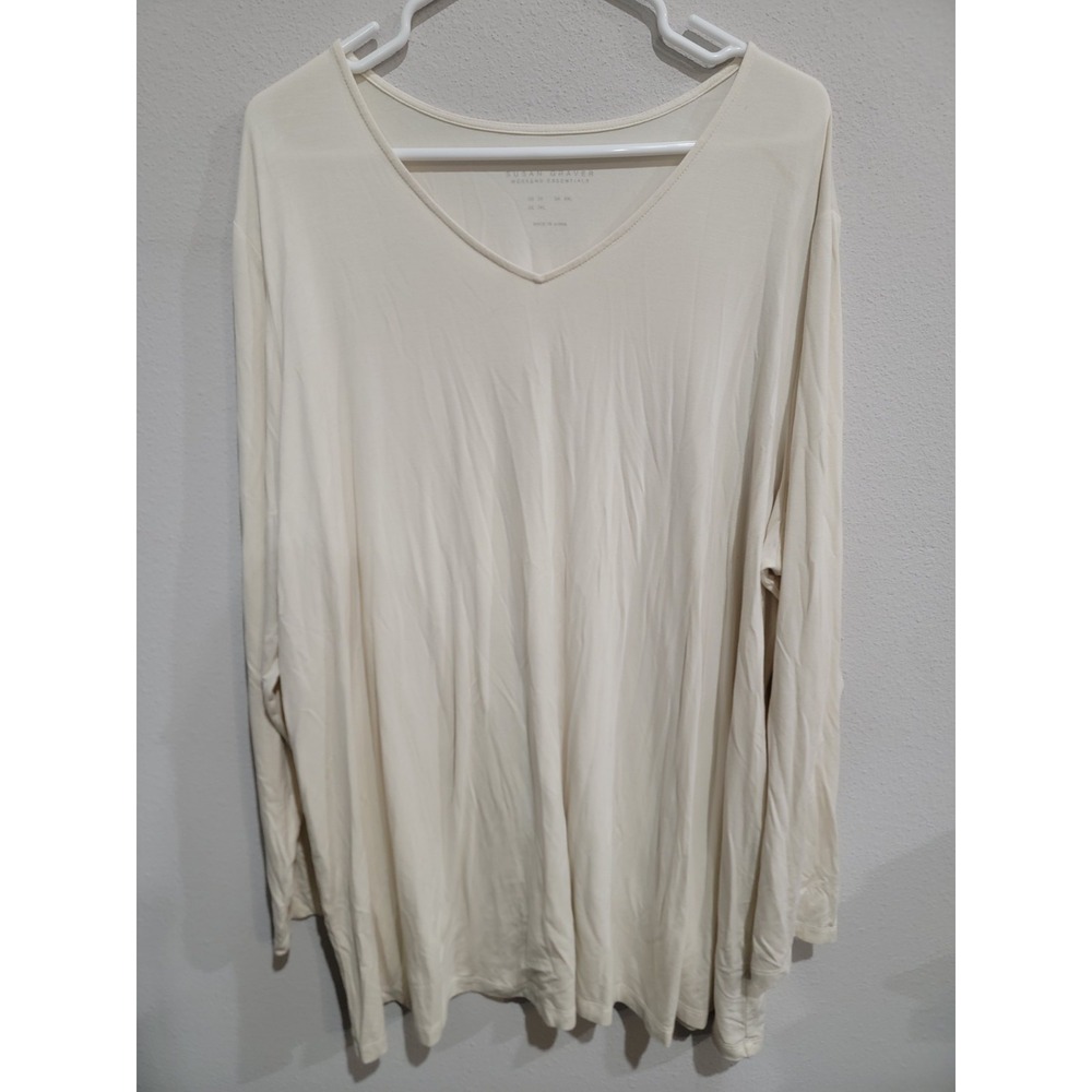 Susan Graver Weekend Essentials Cool Touch A-Line‎ Long Sleeve Tunic Women's 3X